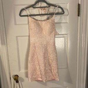 Pink homecoming dress.